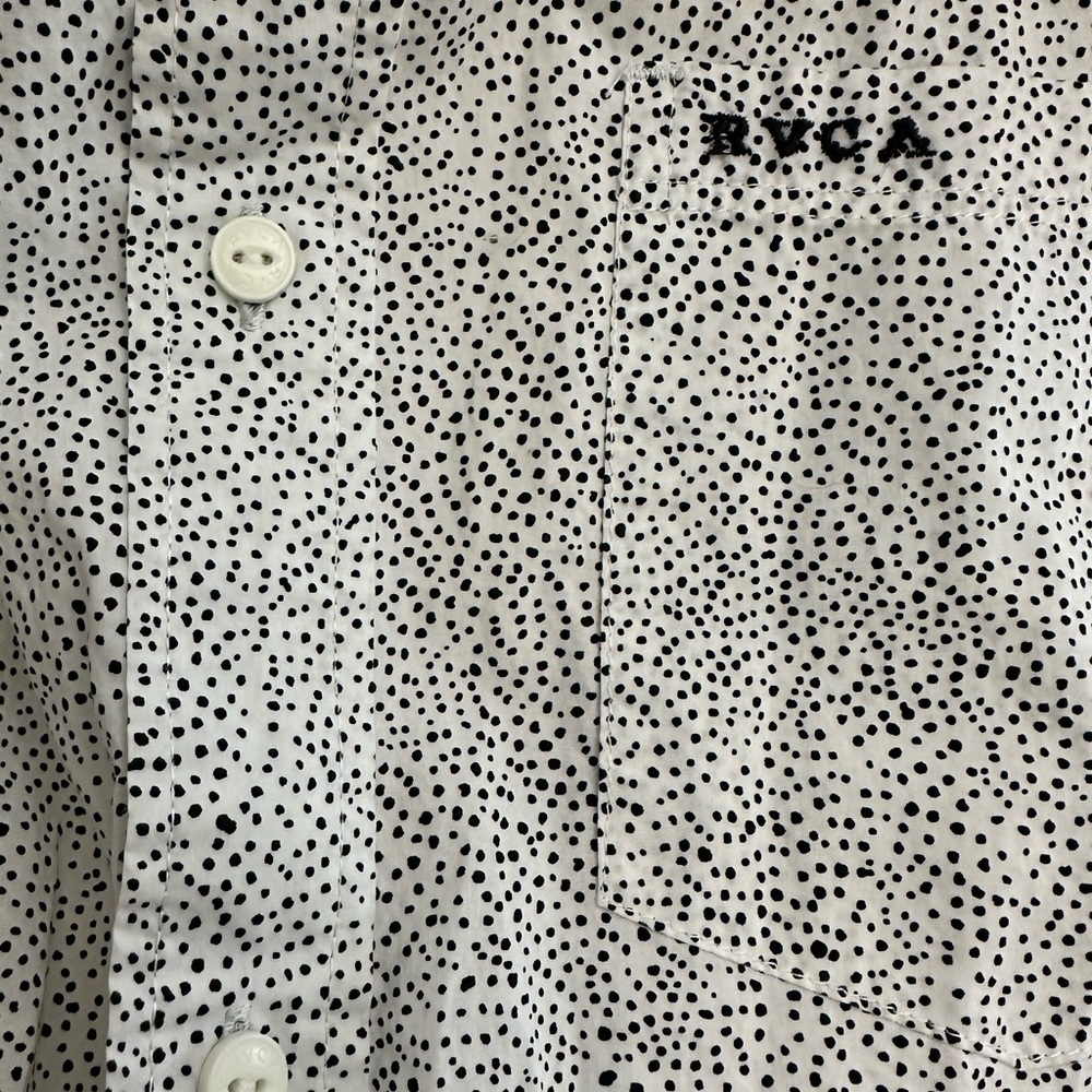 RVCA men’s L party shirt dots
